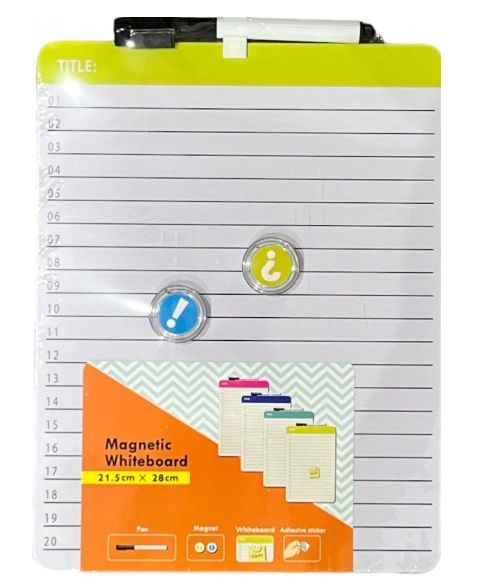 Magnetic Whiteboard- Ruled