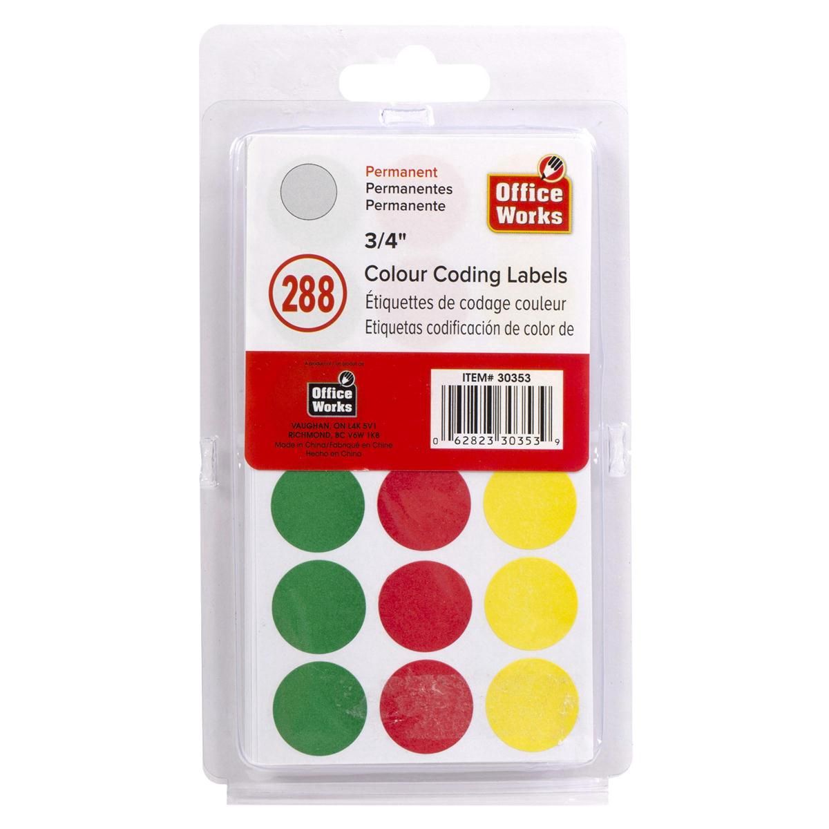 Colour Coding Labels