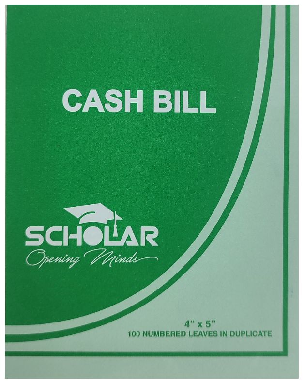 Cash Bill- 100 pages