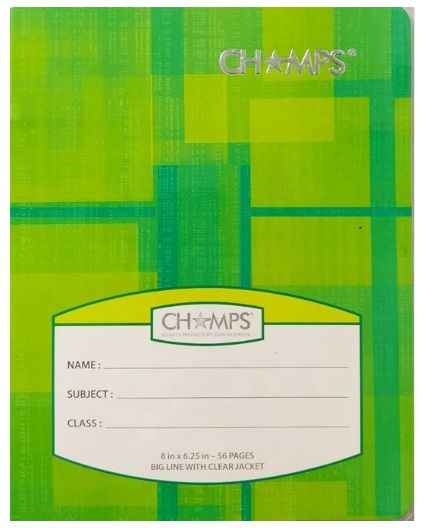 Champs Big Line Copybooks -dozen (with plastic covers)