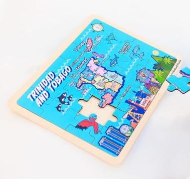 Wooden Puzzle- Trinidad and Tobago