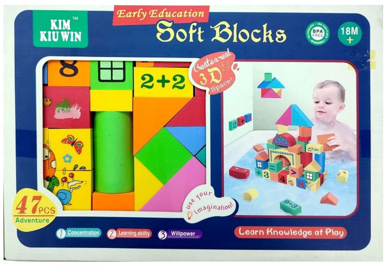 Soft Blocks Ages 18m + (47 pcs)