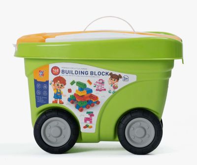 Blocks with Trolley (Green)