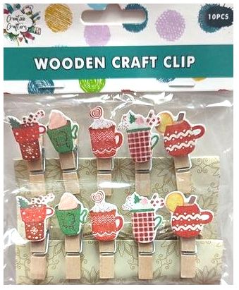 Wooden Craft Clips