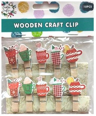 Wooden Craft Clips