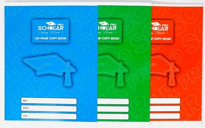 Scholar Pro Notebook- Soft Cover 120pg (4Pk)