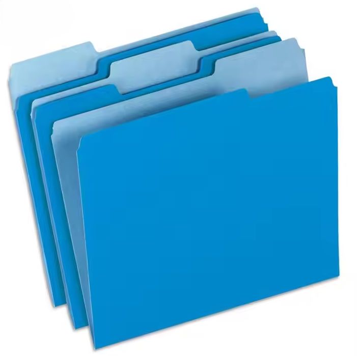 Manilla Folder- Letter (Blue)