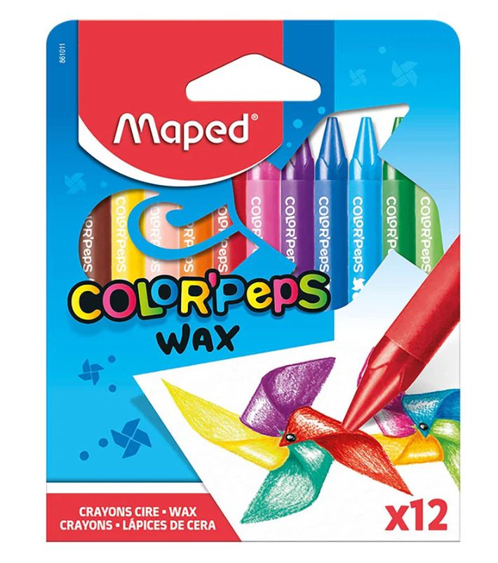 Maped Crayons- Mini Wax 12's