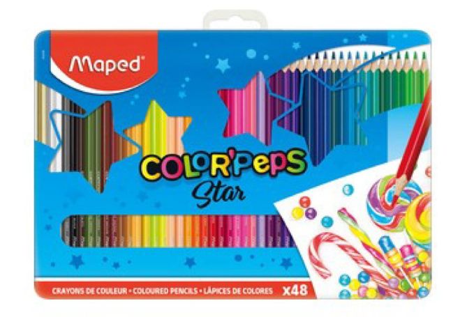 Maped Colour Pencils- Metal Box 48's