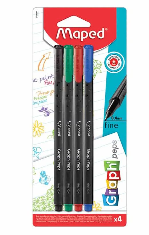 Maped Fine Line Markers- Graph Peps