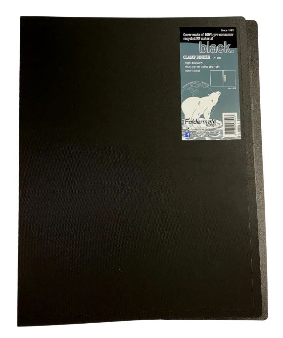 Clamp Binder A4 Black
