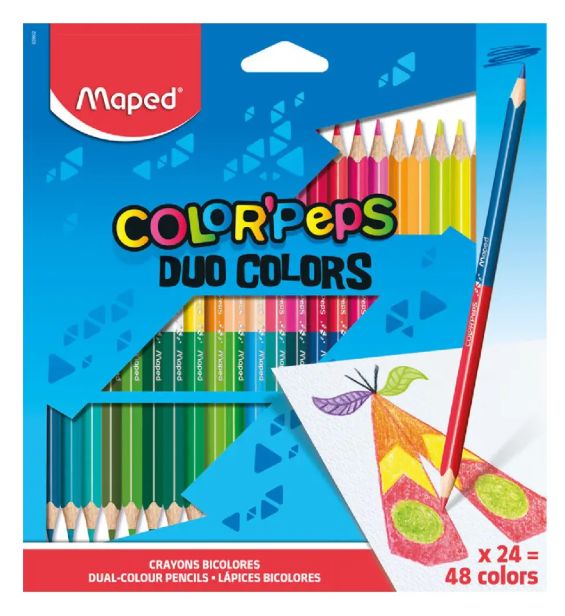 Maped Colour Pencils- Color Peps Duo 48pcs