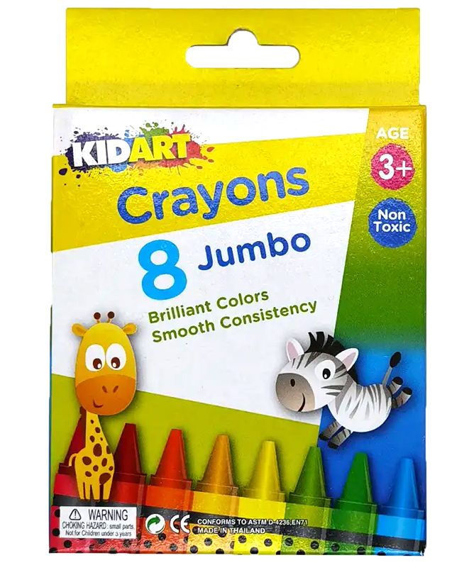 Crayons 8's Jumbo (KidArt)