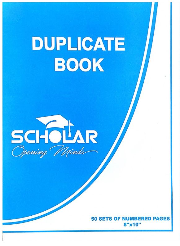 Duplicate Book- 50 Pages (8" X 10")