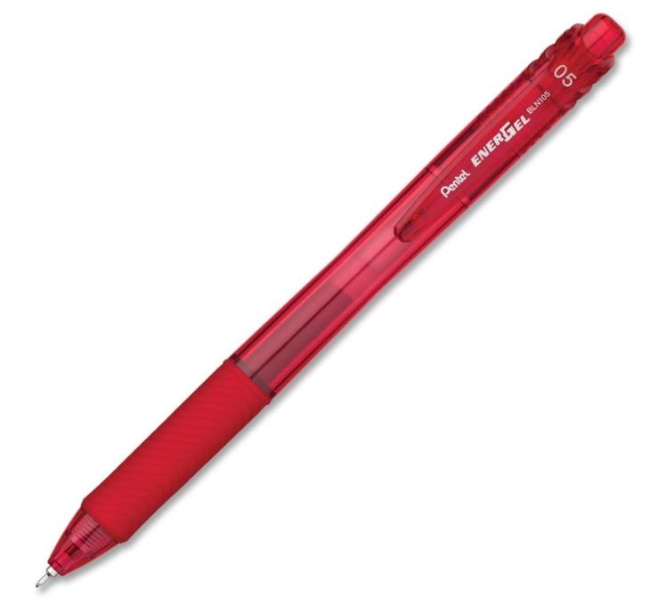 Pentel Energel- Retractable Gel Red (0.5)