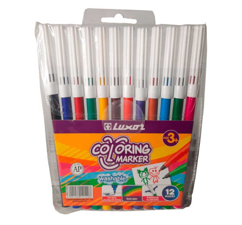 Colouring Markers 12's (Washable)