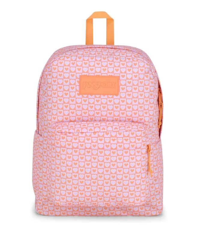 Jansport Superbreak - Hyped Hearts Pink Jansport Superbreak - Hyped Hearts Pink