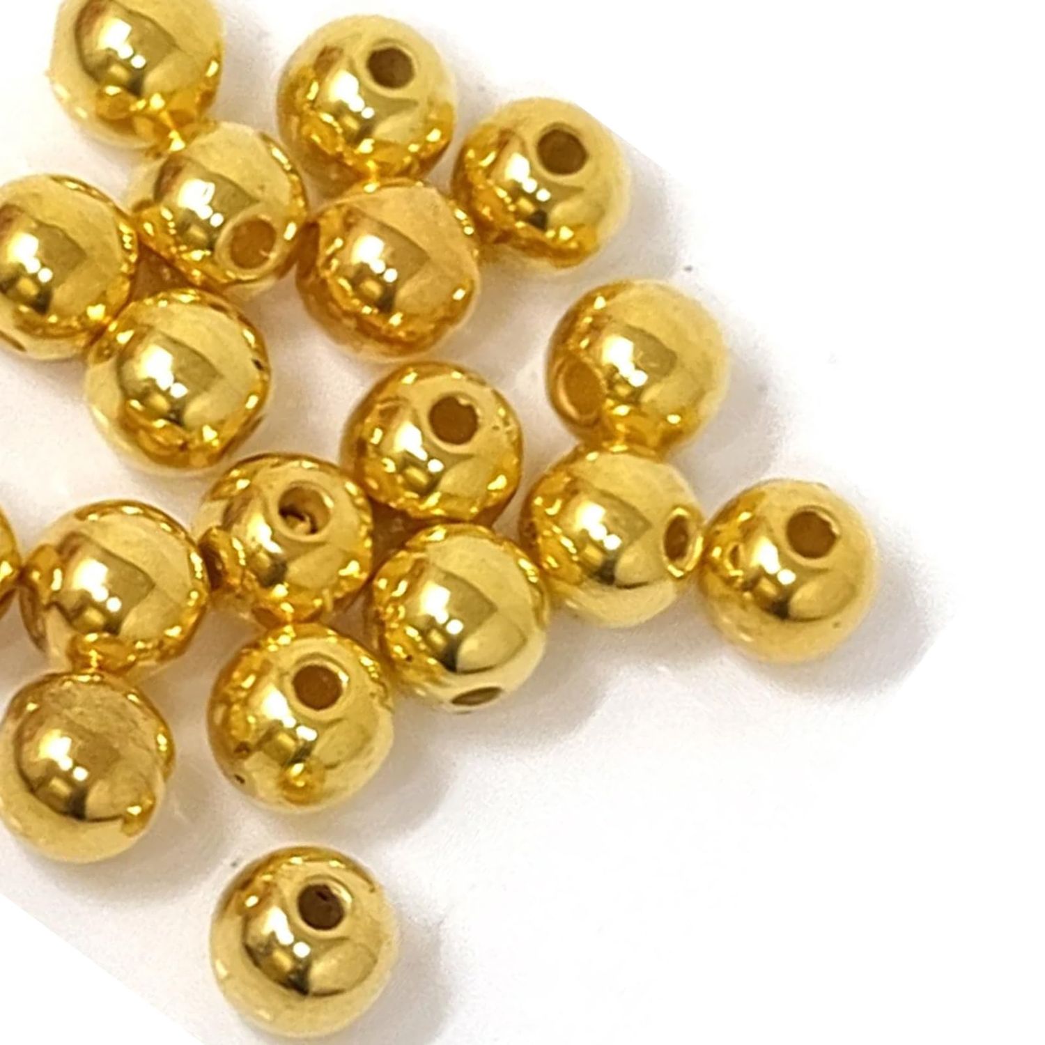 Gold Metallic Beads- Small