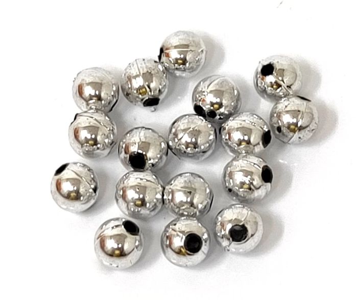 Silver Metallic Beads- Large