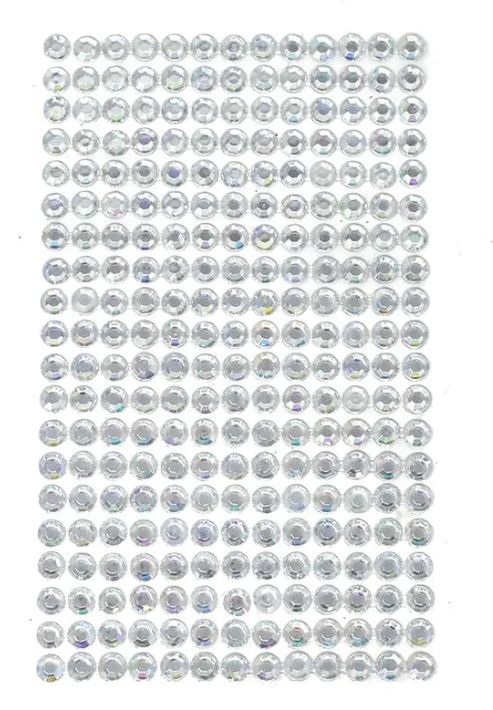 Gem Stone Stickers- Silver