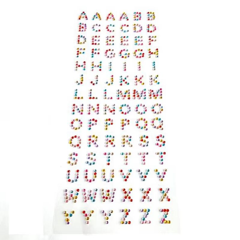 Gem Stone Sticker- Alphabet