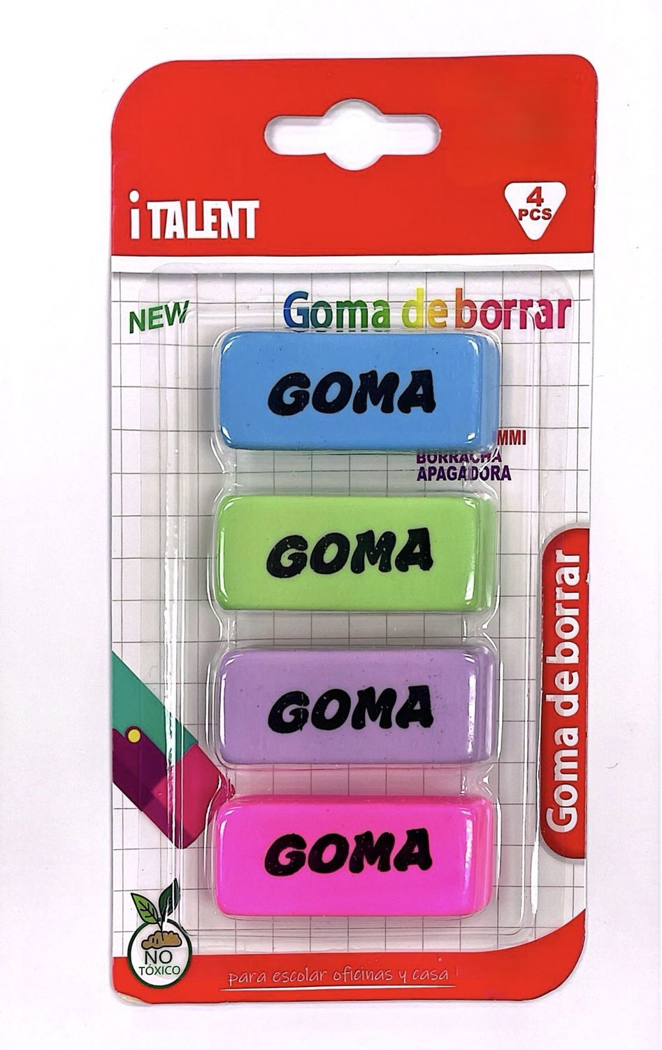 Eraser- 4pcs