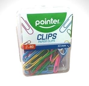 Paper Clips Coloured 33mm - 80pcs