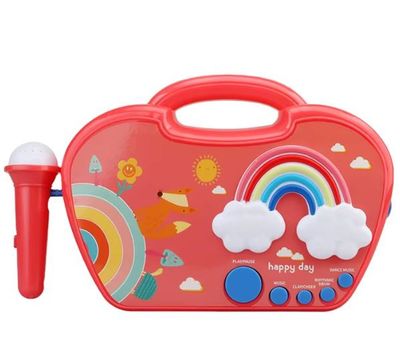 Music Suitcase with Microphone - Pink