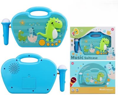 Music Suitcase with Microphone - Blue