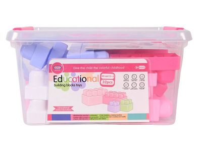 Toddler Block Set - 32 pcs with Carrying Case