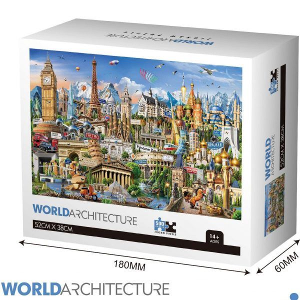 Jigsaw Puzzle - 500pcs - World Architecture