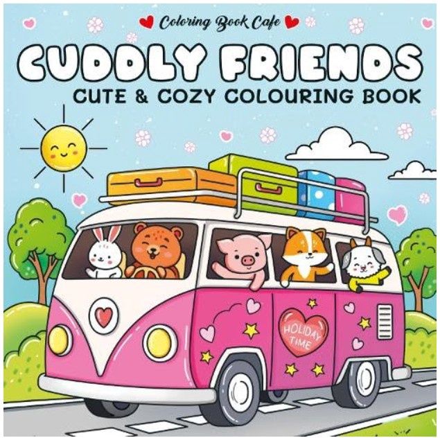 Cute and Cozy Colouring Book - Cuddly Friends