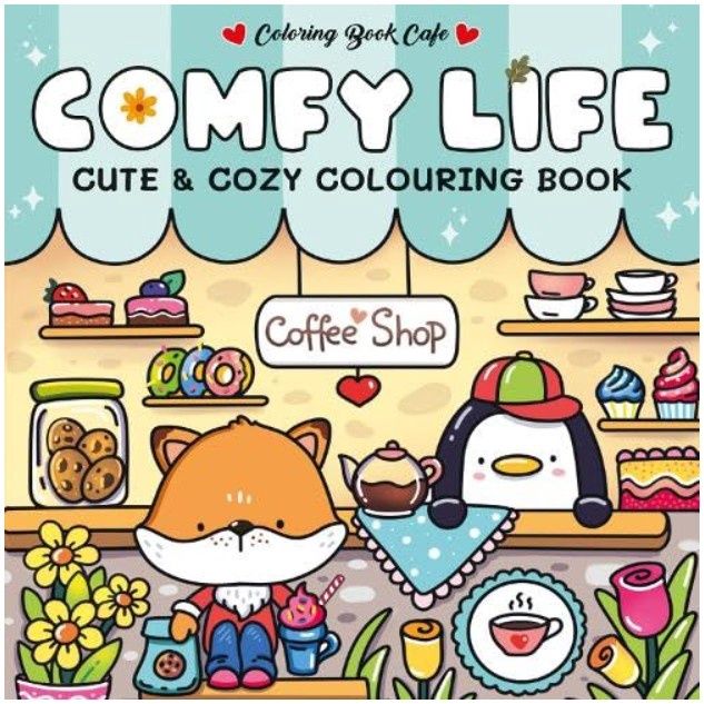 Cute and Cozy Colouring Book - Comfy Life