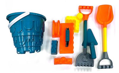 Beach Set - 9 pcs with Bucket