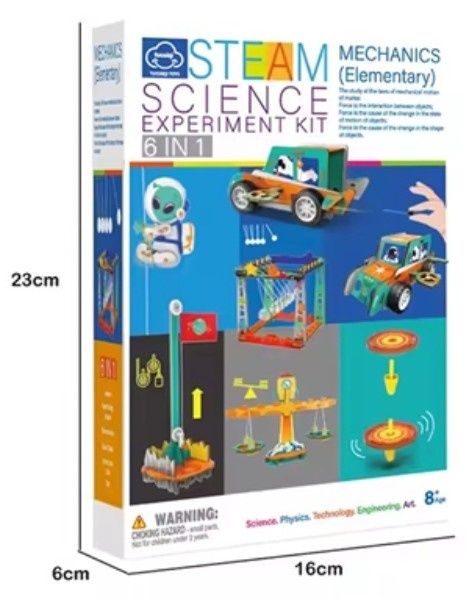 STEM Science Experiment 6 in 1 Kit - Mechanics (Elementary)
