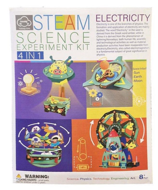 STEM Science Experiment Kit 4 in 1 - Electricity