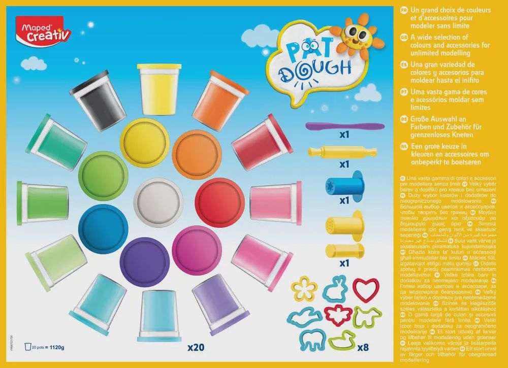 Maped Creativ Pat Dough 32 Pcs