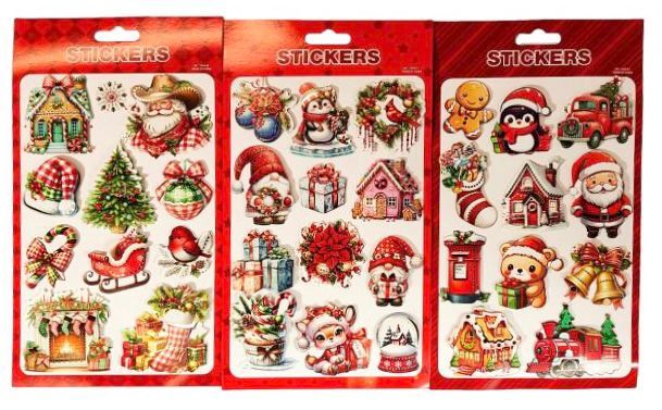 Christmas Stickers 3D - Vintage