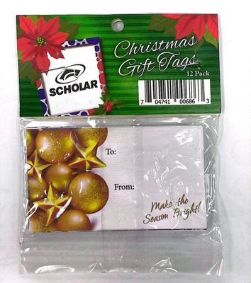 Christmas Gift Tags- 12 Pack