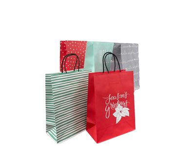 Christmas Gift Bag - Kraft (Large)