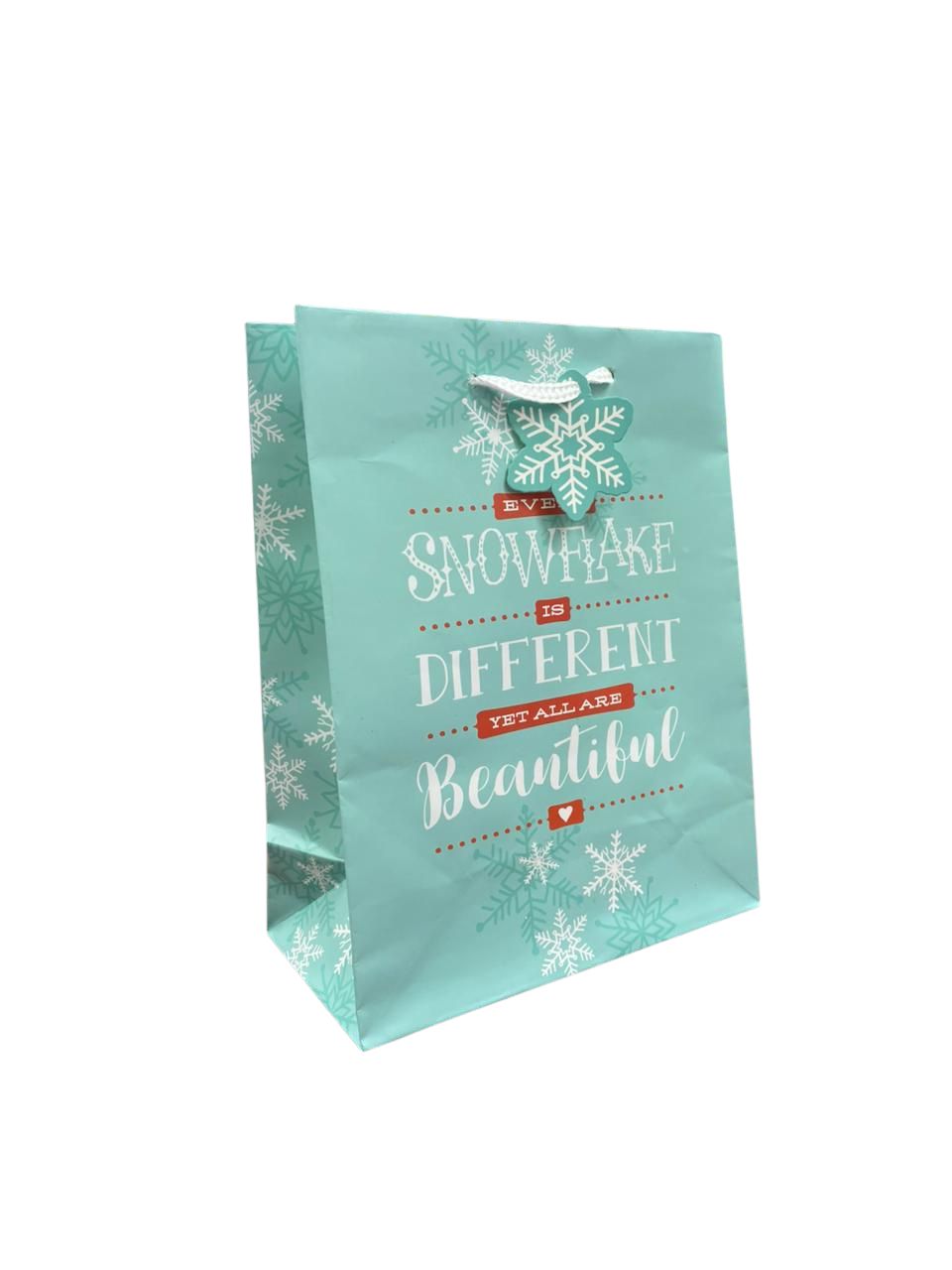 Christmas Gift Bag - Snowflake (Medium)