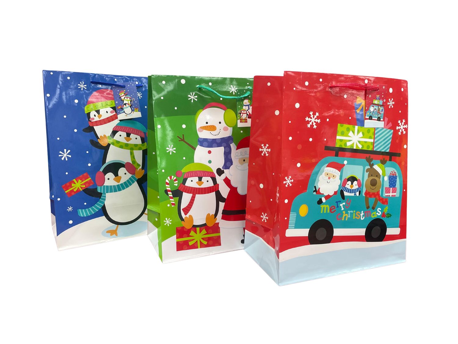 Christmas Gift Bag - Santa's Friends (Large)