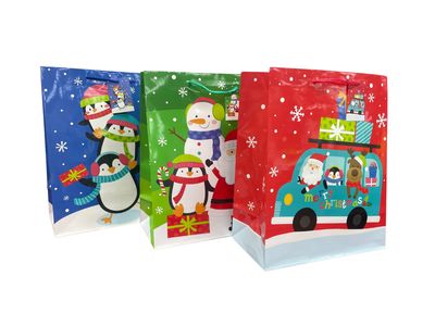 Christmas Gift Bag - Santa's Friends (Large)