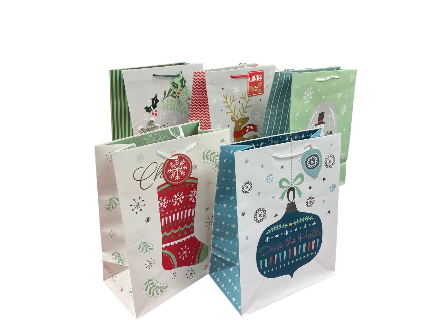 Christmas Gift Bag - Whimsical (Large)