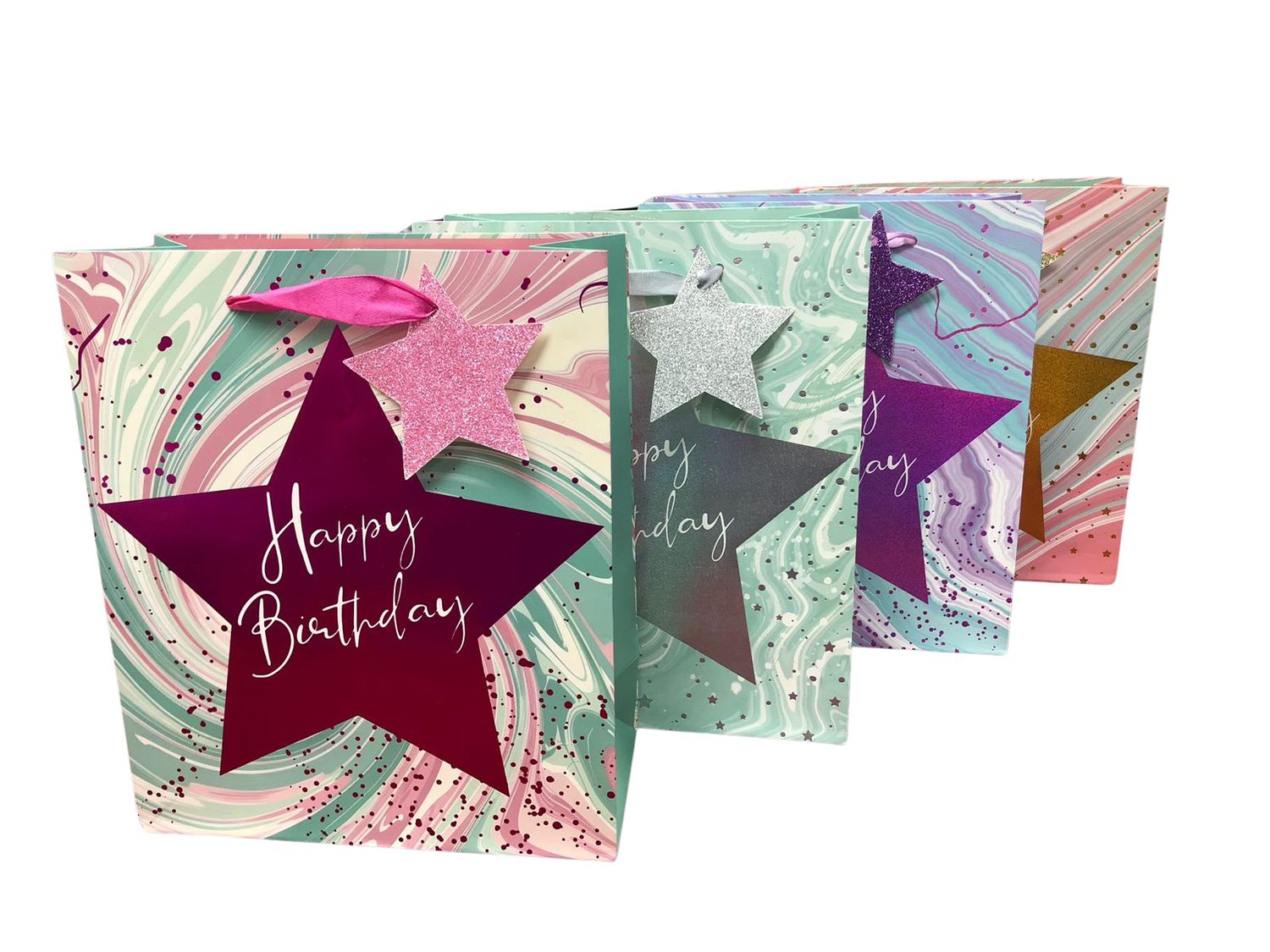 Gift Bag- Marble Star Birthday