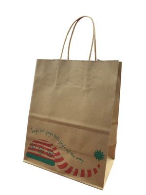 Christmas Kraft Bag- Medium
