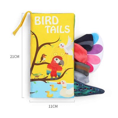 Touch and Feel Sensory Cloth Book - Bird Tails Touch and Feel Sensory Cloth Book - Bird Tails