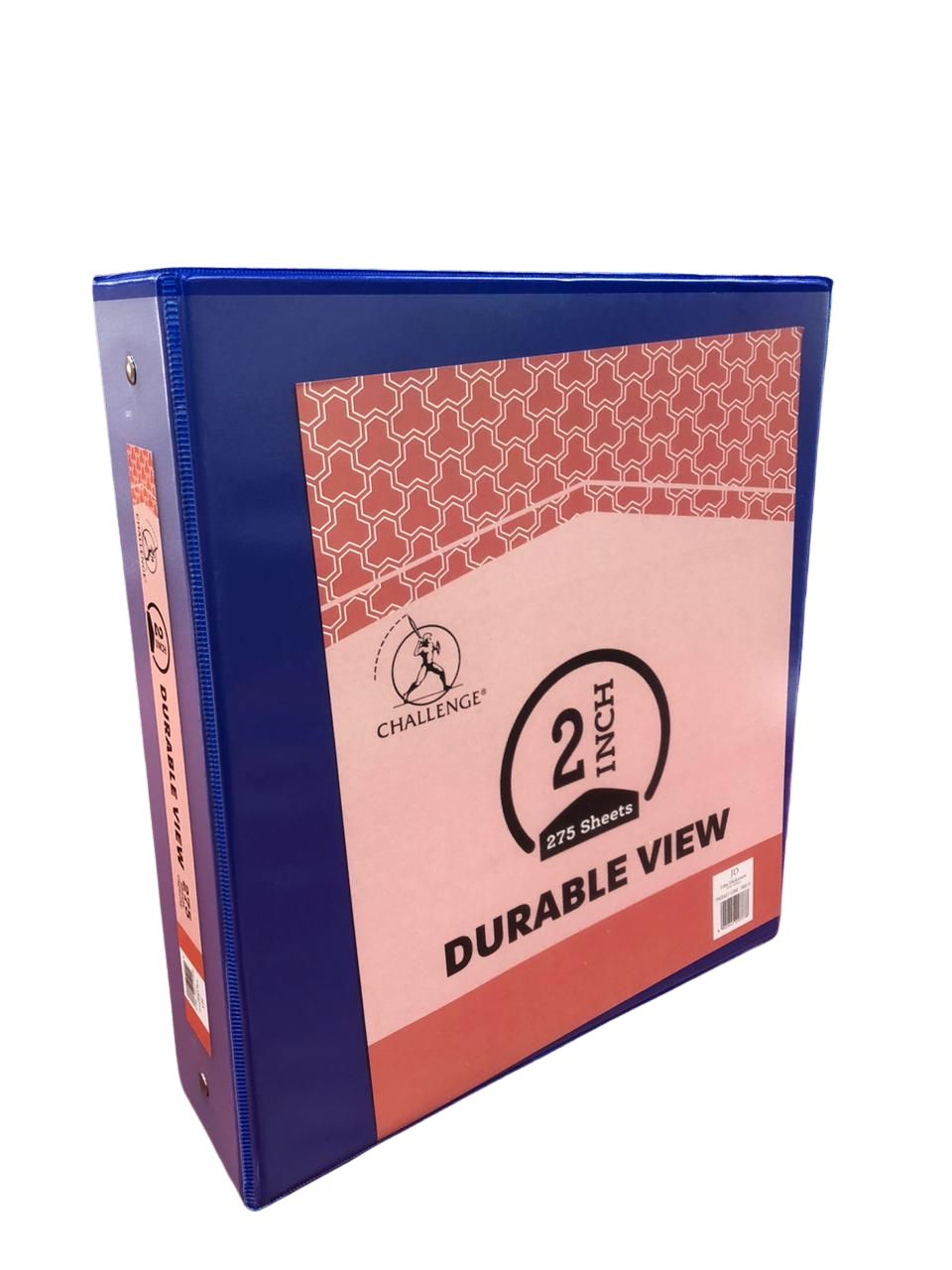 Ring Binder- 2" Blue (With Clear View)