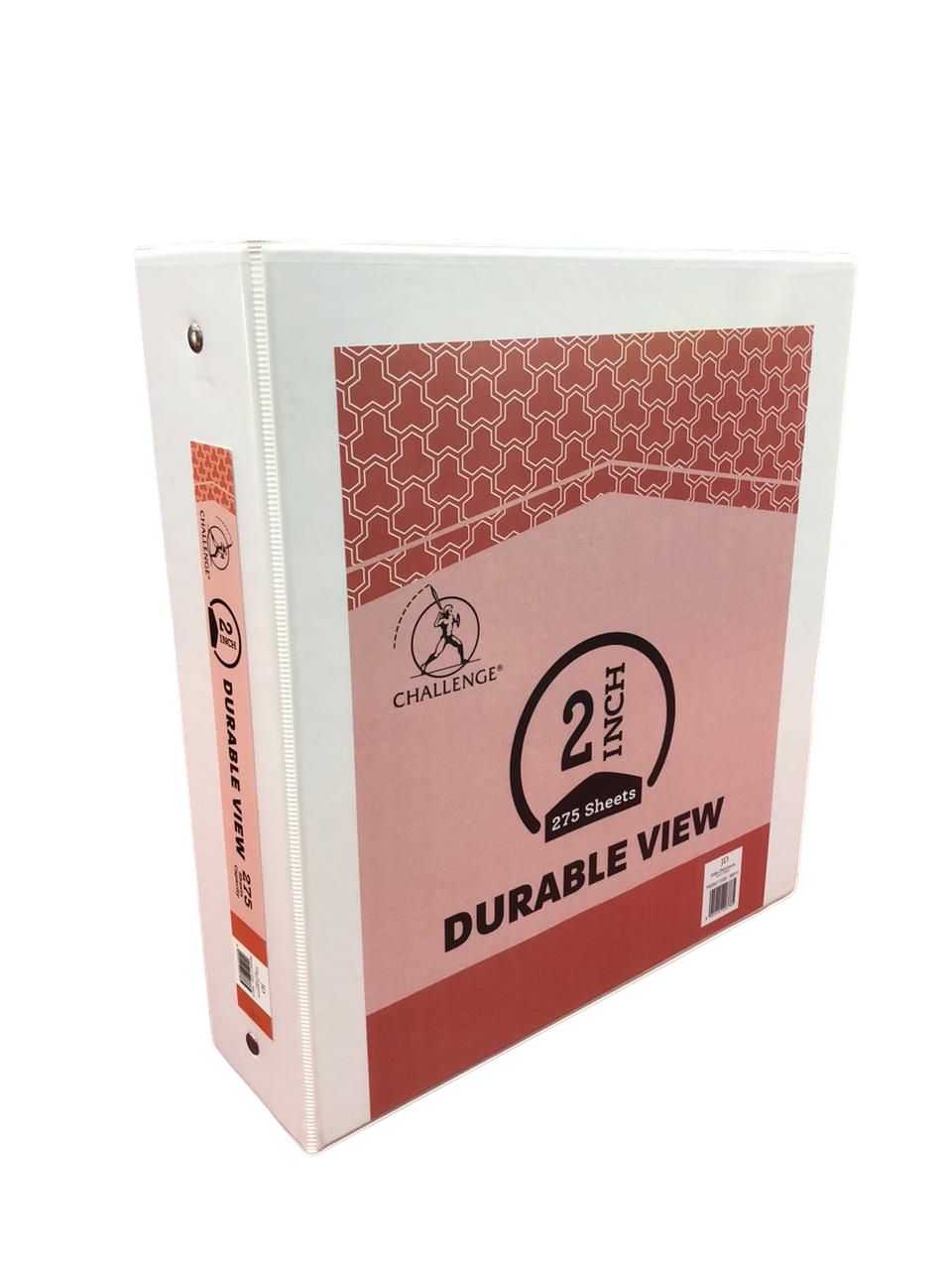 Ring Binder - 2" White (with clear view)