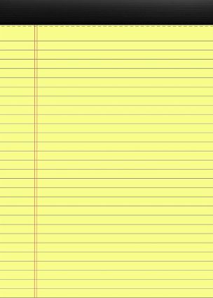 Notepad 8" X 14" (Yellow)